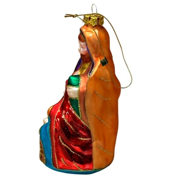 OLD WORLD CHRISTMAS Blown Glass Christmas Ornament Nativity Holy Family 2002 OWC - Picture 6 of 8